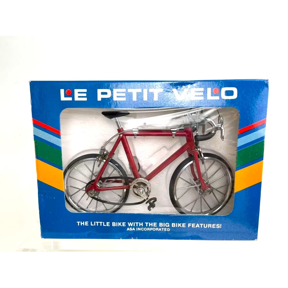 Vtg New RARE Le Petit Velo Toy Red Bicyle Asa Incorporated